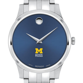 Michigan Ross Men&#39;s Movado Collection Stainless Steel Watch with Blue Dial Shot #1