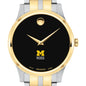 Michigan Ross Men's Movado Collection Two-Tone Watch with Black Dial Shot #1