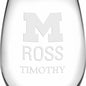 Michigan Ross Stemless Wine Glasses Made in the USA Shot #3