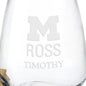 Michigan Ross Stemless Wine Glasses Shot #3