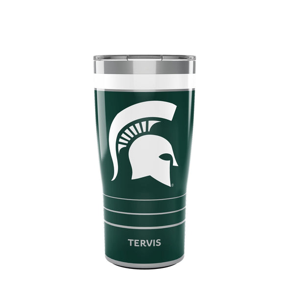 Michigan State 20 oz. Stainless Steel Tervis Tumblers with Slider Lids - Set of 2 Shot #1