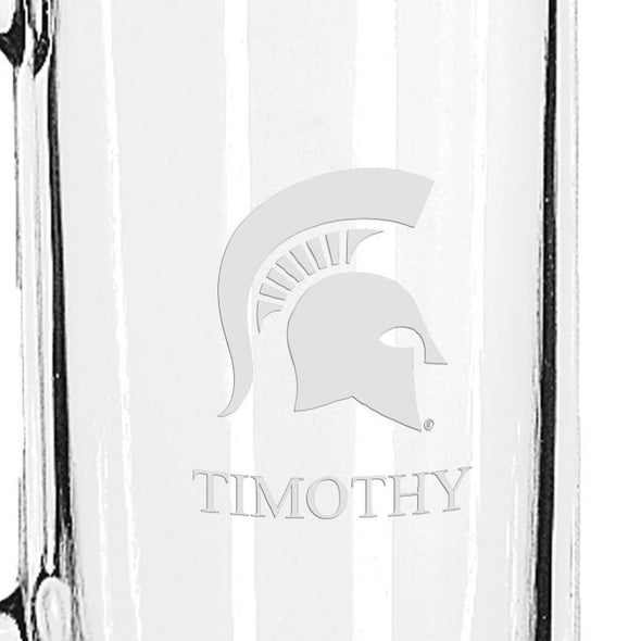 Michigan State 25 oz Beer Mug Shot #3