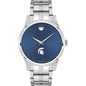 Michigan State Men's Movado Collection Stainless Steel Watch with Blue Dial Shot #2