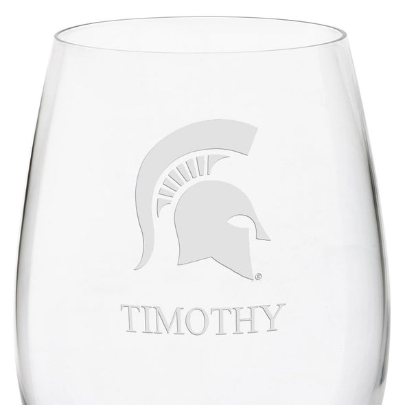 Michigan State Red Wine Glasses Shot #3