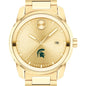 Michigan State University Men's Movado BOLD Gold with Date Window Shot #1