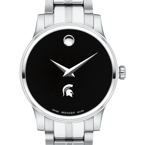 Michigan State Women&#39;s Movado Stainless Steel Watch with Black Dial Shot #1