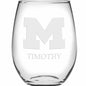 Michigan Stemless Wine Glasses Made in the USA Shot #2