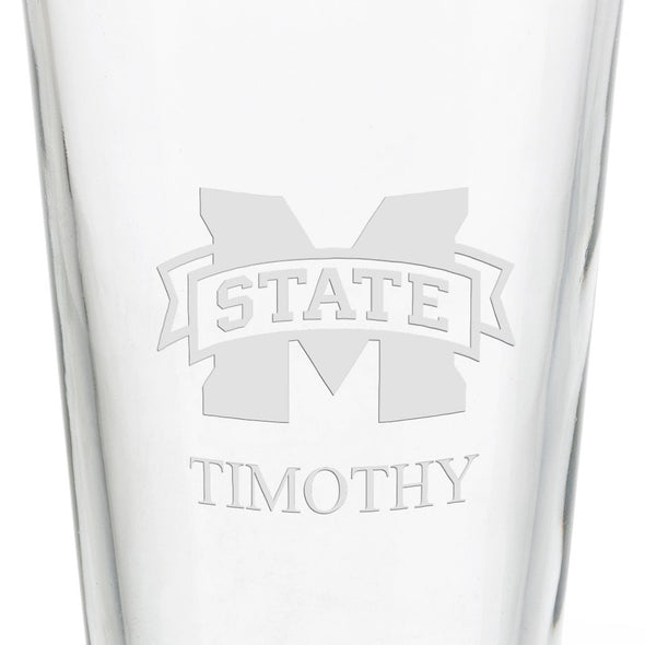 Mississippi State 16 oz Pint Glass Shot #3