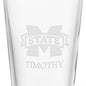 Mississippi State 16 oz Pint Glass Shot #3