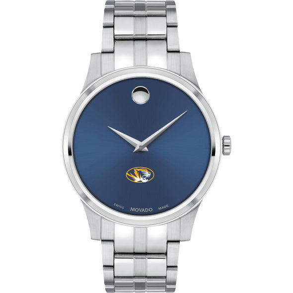 Missouri Men&#39;s Movado Collection Stainless Steel Watch with Blue Dial Shot #2