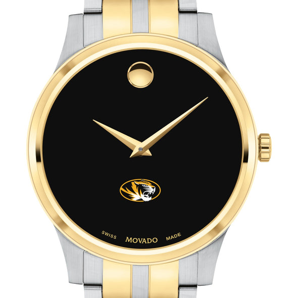 Missouri Men&#39;s Movado Collection Two-Tone Watch with Black Dial Shot #1