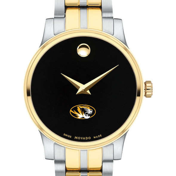 Missouri Women&#39;s Movado Collection Two-Tone Watch with Black Dial Shot #1