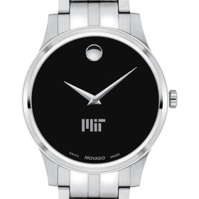 MIT Men&#39;s Movado Collection Stainless Steel Watch with Black Dial Shot #1