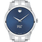 MIT Men's Movado Collection Stainless Steel Watch with Blue Dial Shot #1