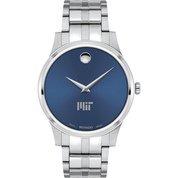 MIT Men&#39;s Movado Collection Stainless Steel Watch with Blue Dial Shot #2