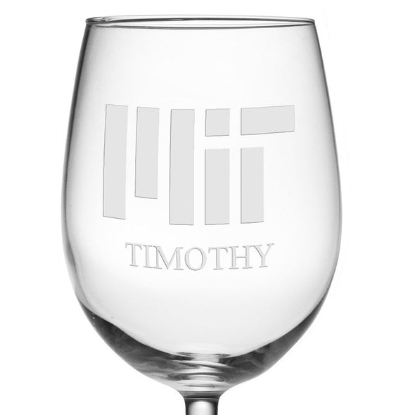 MIT Red Wine Glasses - Made in the USA Shot #3