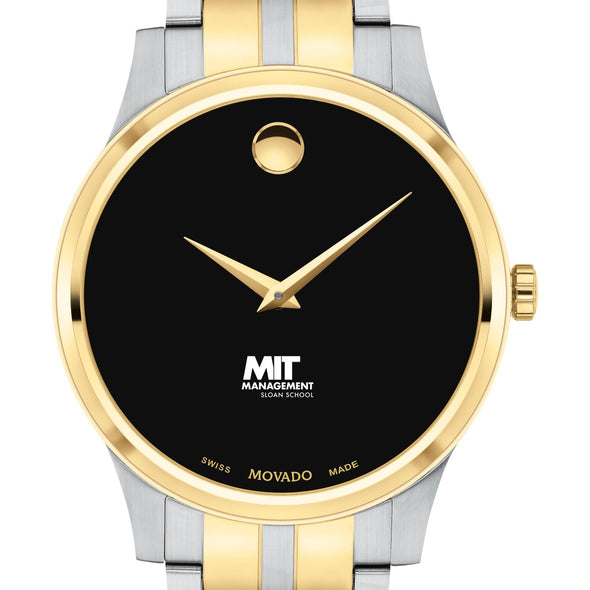 MIT Sloan Men&#39;s Movado Collection Two-Tone Watch with Black Dial Shot #1