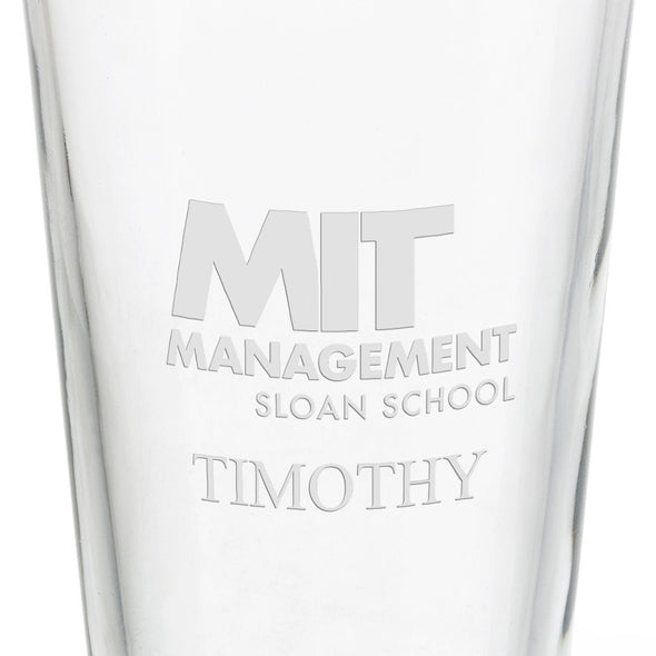 MIT Sloan School of Management 16 oz Pint Glass Shot #3