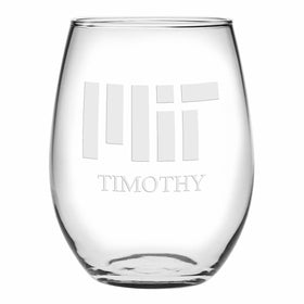 MIT Stemless Wine Glasses Made in the USA Shot #1