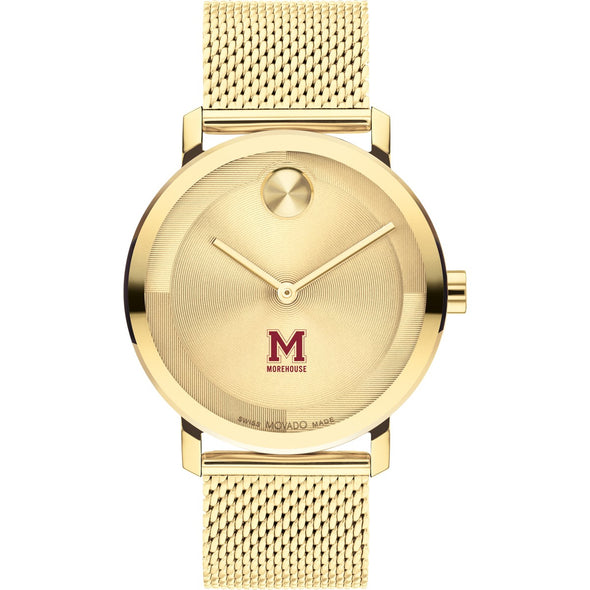 Morehouse College Men&#39;s Movado BOLD Gold with Mesh Bracelet Shot #2