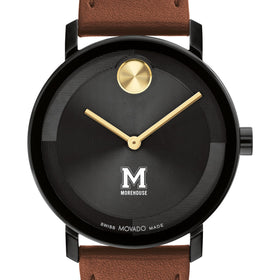 Morehouse College Men&#39;s Movado BOLD with Cognac Leather Strap Shot #1