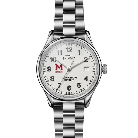 Morehouse College Shinola Watch, The Vinton 38 mm Alabaster Dial at M.LaHart &amp; Co. Shot #2