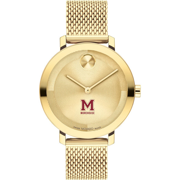 Morehouse College Women&#39;s Movado Bold Gold with Mesh Bracelet Shot #2