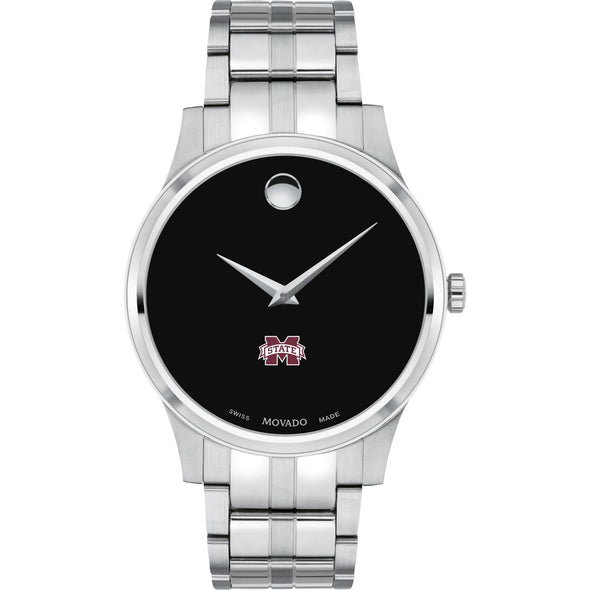 MS State Men&#39;s Movado Collection Stainless Steel Watch with Black Dial Shot #2