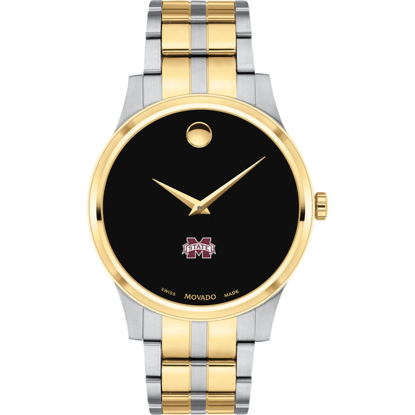 MS State Men&#39;s Movado Collection Two-Tone Watch with Black Dial Shot #2