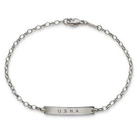 Naval Academy Monica Rich Kosann Petite Poesy Bracelet in Silver Shot #1