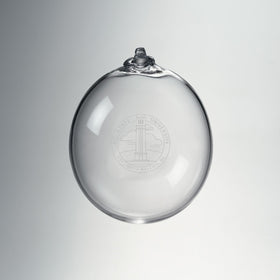 NC State Glass Ornament by Simon Pearce Shot #1