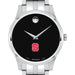 NC State Men's Movado Collection Stainless Steel Watch with Black Dial