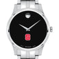 NC State Men's Movado Collection Stainless Steel Watch with Black Dial Shot #1