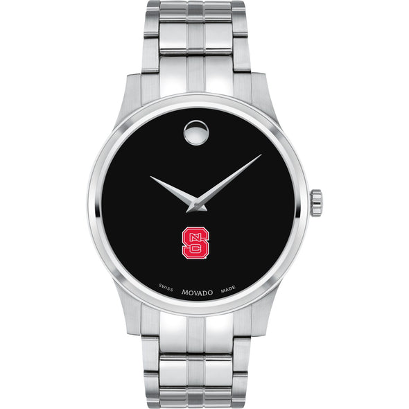 NC State Men&#39;s Movado Collection Stainless Steel Watch with Black Dial Shot #2