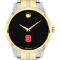 NC State Men's Movado Collection Two-Tone Watch with Black Dial Shot #1