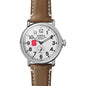 NC State Shinola Watch, The Runwell 41 mm White Dial Shot #2