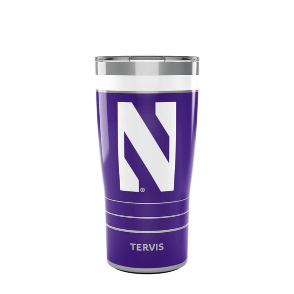 Northwestern 20 oz. Stainless Steel Tervis Tumblers with Slider Lids - Set of 2 Shot #1