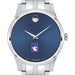 Northwestern Men's Movado Collection Stainless Steel Watch with Blue Dial