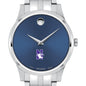 Northwestern Men's Movado Collection Stainless Steel Watch with Blue Dial Shot #1