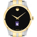 Northwestern Men's Movado Collection Two-Tone Watch with Black Dial