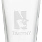 Northwestern University 16 oz Pint Glass Shot #3