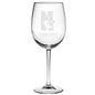 Northwestern University Red Wine Glasses - Made in the USA Shot #2