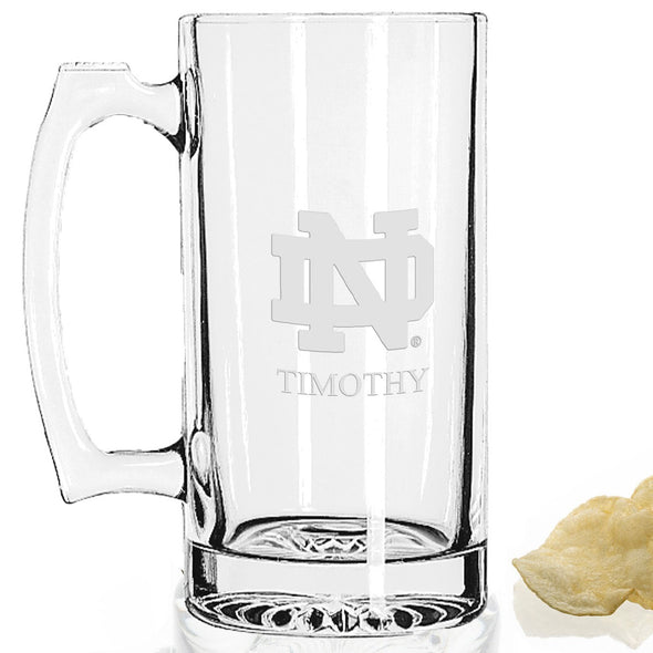 Notre Dame 25 oz Beer Mug Shot #2