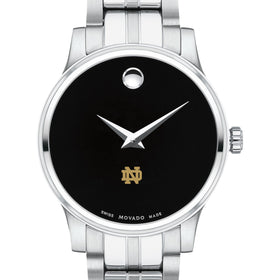 Notre Dame Women&#39;s Movado Stainless Steel Watch with Black Dial Shot #1