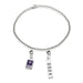 NYU 2024 Sterling Silver Anklet