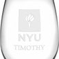 NYU Stemless Wine Glasses Made in the USA Shot #3