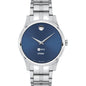 NYU Stern Men's Movado Collection Stainless Steel Watch with Blue Dial Shot #2