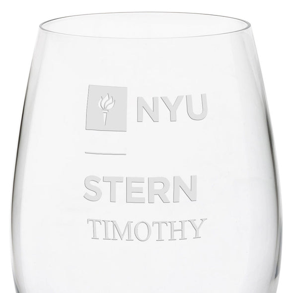 NYU Stern Red Wine Glasses Shot #3