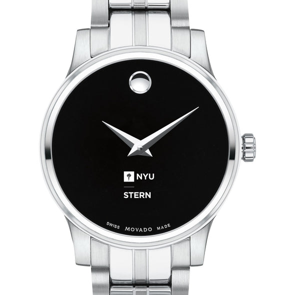 NYU Stern Women&#39;s Movado Stainless Steel Watch with Black Dial Shot #1