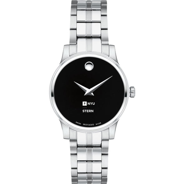 NYU Stern Women&#39;s Movado Stainless Steel Watch with Black Dial Shot #2